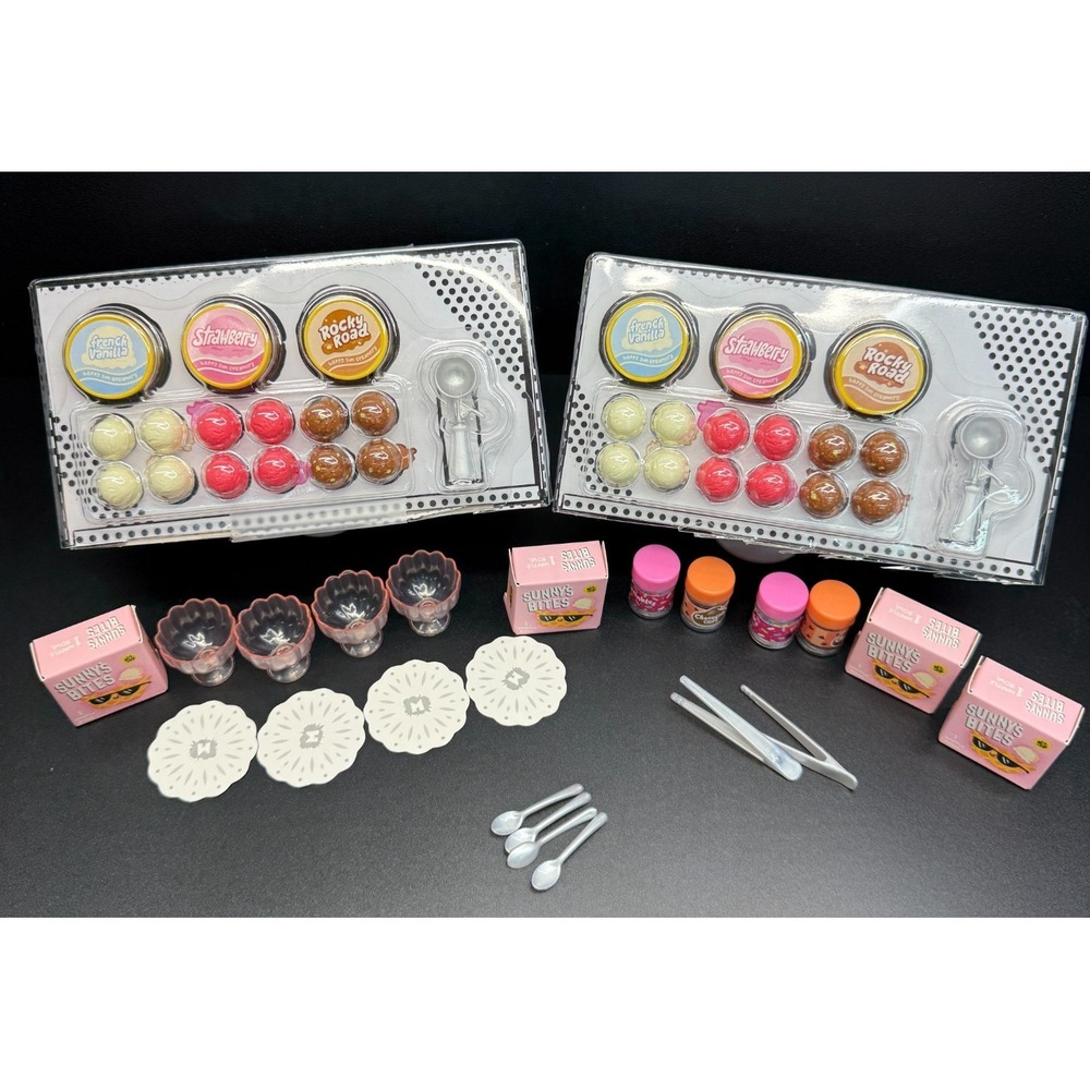 MGA's Mini-Verse *Make It Mini Food/Ice Cream Social* 38 Pieces (No Resin)